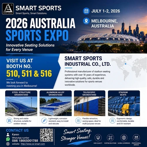 A Guangzhou Smart Sports innovatív ülésmegoldásokat mutat be a 2026-os ausztrál sportkiállításon