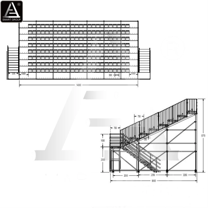 Race Track Temporary Grandstand Seating